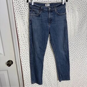 AGOLDE Toni Mid Rise Slim-dime